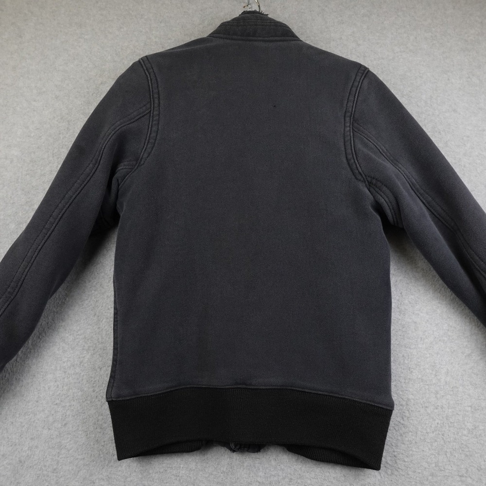 Abercrombie Fitch Indigo Lake Jacket Womens Small Fleece Lined Hooded Zip Heavy - Picture 2 of 16